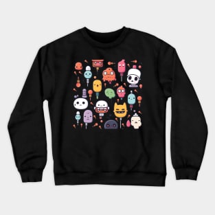 strange and strangers characters kawaii and cute graphic design Crewneck Sweatshirt